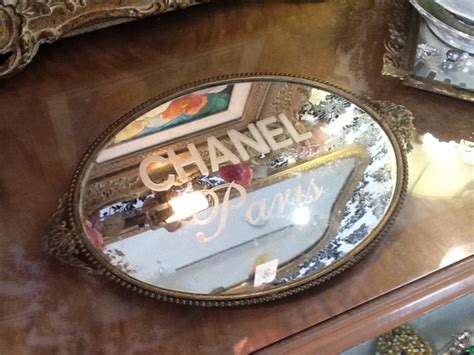 vintage chanel mirror.